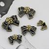 Moño Camelia Metal Botones de Aceite Hebilla para Camisa Chanel Hebilla Decorativa para Prendas de Punto para Niños Botón de Cuerda para la Cabeza