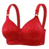 Nuevo Sujetador Jacquard Fino de Taza Grande para Exportación para Mujeres de Mediana Edad y Mayores, Push-Up de Copa Completa, Sin Imán, Sin Aros, Ropa Interior Sexy
