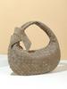 Bolso Tejido a Mano Vintage de Moda Transfronteriza para Otoño e Invierno Bolso Casual Vintage Tipo Dumpling Bolso de Mano Bolso de Hombro Bolso Sobaco