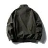 Ru Meng Moda Casual de Calle Retro Japonés Chaqueta para Hombres y Mujeres Otoño Pareja Simple Holgada Versátil Superior