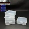 Zihuo 744 Caja Cuadrada Transparente PP Pequeña Caja Vacía Empaque Caja de Plástico Joyería Tapones para los Oídos Almacenamiento Caja de Medicamentos