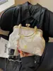Bolsa de Mão Estilo Chinês Novo Retro Simples Bolsa de Festa Design de Nicho Estética de Estilo Nacional Bolsa de Ombro Transversal Bolsas Femininas