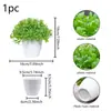 Plantas Artificiales de Primavera en Maceta con un Toque de Lujo, Flores Falsas y Plantas Verdes con Macetas, Artículos Decorativos, Rosas, Lavanda, Pequeñas Plantas de Escritorio en Maceta para la Oficina