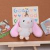 Chaveiro de Pelúcia de Coelho de Orelha Longa Fofo Pingente Boneca Vestido de Boneca Bolsa Enfeites para Pendurar Enfeites de Mesa Venda por Atacado