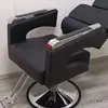 Silla de Peluquería Reclinable para Uso en Salón, Silla de Corte de Pelo de Acero Inoxidable, Silla de Corte de Pelo Simple Ajustable para Barbería para Permanentes y Tintes