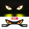 Tornillo de Placa de Matrícula de Motocicleta Transfronterizo Luz Triangular Semicircular Parpadeante Ojo de Diablo Accesorio Decorativo Universal Modificado Luz de Coche
