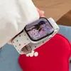 Pulseira de Relógio Colorida com Bolinhas de Tricô e Fivela Magnética Compatível com Apple Watch iwatch 12ª Geração 11/10 Ultra/SE
