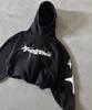 Sudadera con capucha con estampado de letras Y2K de estilo hip-hop americano para parejas, estilo callejero, informal, holgada, estilo transfronterizo, de moda