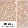 Redanco nuevos stickers para uñas serie mariposas explosiones 3D adhesivos para uñas al por mayor DH-677