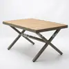 Juego de Mesa y Sillas de Exterior con Sombrilla Patio Balcón al Aire Libre Terraza Ratán Tejido Exterior Impermeable Estilo Ocio Madera Anticorrosión Mesa y Sillas