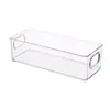 Caja de Almacenamiento de Escritorio, Organizador Transparente Rectangular Largo y Estrecho de Acrílico para Artículos Varios, Calcetines, Objetos Pequeños, Caja Divisora de Cajón