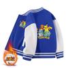 Abrigo para niños y niñas Primavera y Otoño nuevo abrigo grueso para niños ropa de ensueño para bebés cárdigan para bebés uniforme de béisbol forrado de vellón