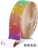 Tiras de Diamantes de Cristal Super Brillantes de Venta Caliente Transfronteriza con Adhesivo Accesorios DIY Tiras de Diamantes de Cristal Diamantes Decorativos en la Parte Posterior