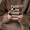 Adecuado para funda de teléfono Huawei Pura80, Ambiente de Otoño e Invierno, Rayas y Estrellas de Bloques de Color Huawei Pura70Pro