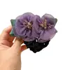 Rede de cabelo floral vintage para mulheres, adequada para profissionais de banco e hotel, rede para coque de enfermeira, elástico de cabelo para a nuca, acessório de cabelo