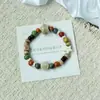 Pulsera de Cerámica Jingdezhen Nueva Pulsera de Cerámica China Joyería Estudiante Estilo Tíbet Cuerda Trenzada a Mano Puesto Regalo para Estudiante