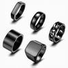 Anillo Cuadrado de Acero de Titanio para Hombre Europeo y Americano, Anillo Simple, Moderno y que No se Desvanece, Juego para Hombre, Gran Venta en Amazon