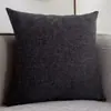 Almohada lumbar rectangular cuidadosamente seleccionada para sofá estilo lujo ligero algodón y lino engrosado cojín cuadrado de lino para oficina lujo ligero