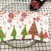 Venta Flash Navidad Juego de Vajilla Desechable Plato de Papel Vaso de Papel Decoración Navideña Servilleta de Papel Vajilla para Fiesta Navideña Plato de Papel