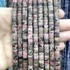 Separadores de 3*6 mm, cuentas sueltas, malaquita, turquesa, lapislázuli, cuentas de rueda doradas, accesorios para bricolaje, pulsera, espaciador, cuentas espaciadoras, cuentas planas de jade