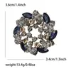 Broche de Lujo de Alta Gama de Aleación con Pedrería, Flor de Bauhinia Vieja Pequeña, Elegante y Moderno Pin de Joyería para Ropa de Mujer