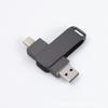Memoria USB Metálica de Doble Uso para Teléfono Móvil y Computadora Tipo-C 128g Gran Capacidad 64g Doble Interfaz Regalo Escolar Grabado Mayoreo