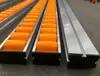 Marco de aleación de aluminio pequeño 60 de ancho tira fluida rueda metálica longitud riel deslizante rueda de silicona riel deslizante rodillo no motorizado