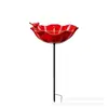Nuevo Estaca de Metal Hecha a Mano para Jardín de Flores - Comedero de Pájaros Floral de Metal Hecho a Mano
