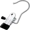Cabide Infantil à Prova de Vento Antiderrapante Ajustável de Aço Inoxidável Telescópico para Calças Clipes para Calças Prateleira de Armazenamento para Calças