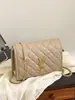 Yangshulin 2026 Modelo Nuevo Bolso de Cadena Acolchado para Mujer de Piel Genuina, Bolso Cruzado de Hombro de Lujo Ligero, Popular en Transmisiones en Vivo de Douyin