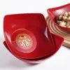 Tigela Festiva de Lanches de Ano Novo Tigela Doméstica para Bolo e Sobremesa Tigela para Lanches e Frutas Secas Loja de Hot Pot Tigela Yuanbao para Comida Frita