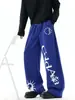 Pantalones Casuales de Estampado de Letras de Marca de Moda para Mujeres y Hombres, Nuevo Estilo High Street de Verano, Pantalones Deportivos Geniales, Pantalones de Chándal Rectos Sueltos Retro
