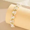 Nuevo Pulsera de Garra de Gato con Perlas de Imitación, Simple, Ligera, Lujosa y de Gama Alta, Moda Nicho Ins, Pulsera Elegante, Venta al por Mayor