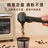 Cuchara medidora de café deslizante, embudo para café liofilizado, cuchara para preparar de mango largo, cuchara especial para leche en polvo y proteína en polvo