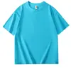 Camiseta de Color Sólido con Cuello Redondo Estampada con Logo Publicidad Camisa Cultural Algodón Puro Hombro Caído Cuello Redondo Manga Corta Ropa de Trabajo Uniforme de Clase DIY
