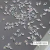 1.5*3mm Mini Zircônia para Nail Art em Formato de Diamante Gelo Transparente Espiga de Trigo Pó de Conhaque Brilhante 5A Decoração Plana para Unhas Atacado