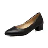 Zapatos de tacón bajo, talla grande 7361