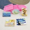 Pintura Famosa Mundialmente Girasoles de Van Gogh Marco Pintura de Paisaje DIY Adorno Decoración Pastel Yeso Molde de Silicona