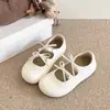Zapatos de cordones retro franceses con lazo para mujer, 2026 Primavera Otoño, cómodos con faldas, punta redonda, tacón plano, Mary Janes