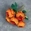 Simulación ramo de peonías de 7 cabezas diseño de escena de boda decoración del hogar transfronterizo hecho a mano flor de seda flor artificial adornos al por mayor