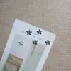 Parches de estrella de cinco puntas exquisitos estilo coreano de chica dulce, pinzas para el pelo de pegamento de crema DIY, ropa, fundas de teléfono, zuecos y accesorios para botellas de agua
