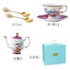 Juego de taza y platillo de café de porcelana de hueso de alta gama exquisito al por mayor, traje de juego de té de la tarde de moda nacional creativa de lujo ligero, logotipo personalizable