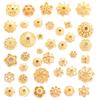 Accesorios de joyería de aleación DIY pétalos huecos soporte de flores cuentas espaciadoras para pulsera cuentas de posicionamiento material de capullo de flor V149
