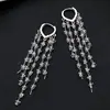 Pendientes de Borla de Cristal Super Hada 2025 Nuevos de Moda Celebridad de Internet Coreana Elegantes de Gama Alta Pendientes de Lujo Accesibles para Mujer