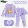 2025 Nuevo Traje de Baño Kapibala para Niñas de Manga Larga con Pantalones Divididos para Proteger del Sol