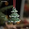 Resina Vintage Navidad Resina Pintada Copo de Nieve Amor Estrella de Cinco Puntas Decoraciones Colgantes Arreglo