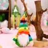 Muñeca sin rostro Haobei Transfronteriza Juguete Festival Arcoíris Decoraciones Fiesta Navideña Colgante Muñeco Pequeño Rudolph Regalo
