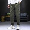 Calças Jogger 99% Algodão para Primavera e Outono Masculinas, Calças Modernas Largas com Múltiplos Bolsos, Calças Casuais de Trabalho para Exportação Masculinas, Modernas Transfronteiriças