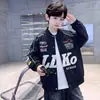 Chaqueta de Otoño para Niños 2026 Estilo Nuevo, Chaqueta de Béisbol Primavera-Otoño para Niño Grande, Chaqueta de Motocicleta Elegante para Niños