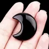 Colgante de Luna y Estrella de Cristal Nuevo Producto Transfronterizo Piedra Preciosa Piedra Suelta 3cm Collar de Luna para Hombres y Mujeres Adorno Colgante Decorativo